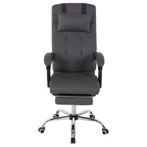 Executive office chair, gray with removable footrest Hm1057,20 58x71x128cm