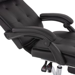 Executive office chair, black with removable footrest Hm1057,11 58x71x128cm