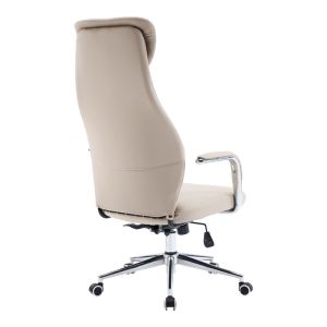 Офис стол Ferka бежов, Pu 64x71x120-128 см