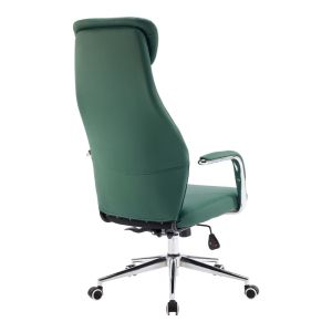 Офис стол Ferka зелен, Pu 64x71x120-128 см