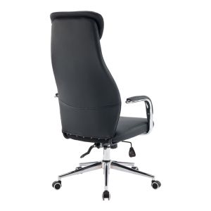 Офис стол Ferka черен, Pu 64x71x120-128 см