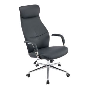 Офис стол Ferka черен, Pu 64x71x120-128 см