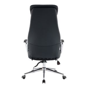 Офис стол Ferka черен, Pu 64x71x120-128 см
