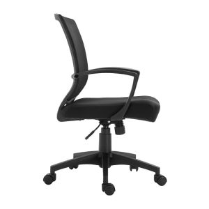 Офис стол Fl05 черна облегла - черна седалка 57x65x90/100см