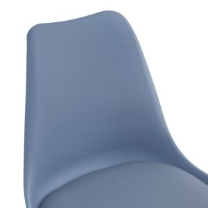 Офис стол Gaston Ii Pp-pu в светло син цвят 48x57x77-90см