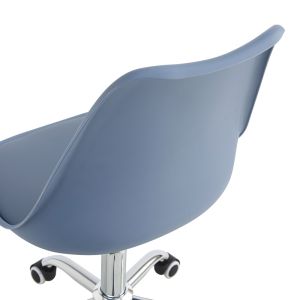 Офис стол Gaston Ii Pp-pu в светло син цвят 48x57x77-90см