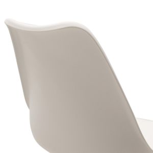 Office chair Gaston Ii eco-leather in white
