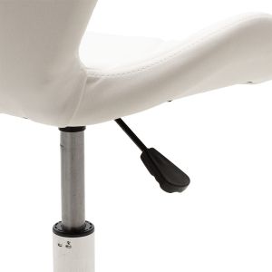 Office chair Gaston Ii eco-leather in white