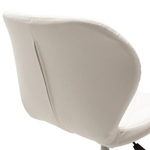 Office chair Gaston Ii eco-leather in white
