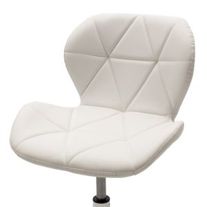 Office chair Gaston Ii eco-leather in white