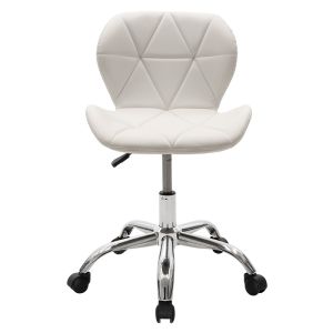 Office chair Gaston Ii eco-leather in white