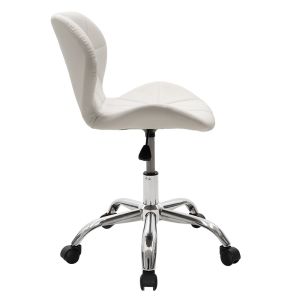 Office chair Gaston Ii eco-leather in white