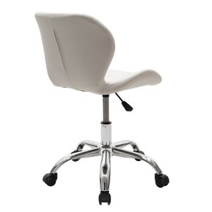 Office chair Gaston Ii eco-leather in white