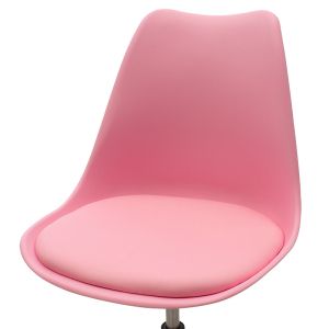 Office chair Gaston Ii eco-leather in pink color