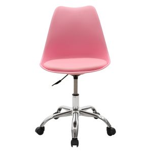 Office chair Gaston Ii eco-leather in pink color