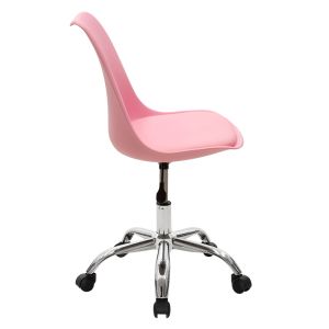Office chair Gaston Ii eco-leather in pink color