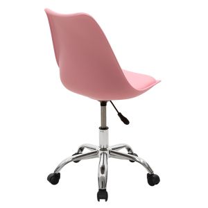 Office chair Gaston Ii eco-leather in pink color