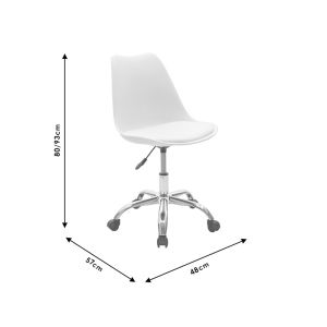 Office chair Gaston Ii eco leather gray