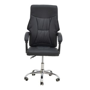 Office chair Glorin black Pu 60x68x128cm
