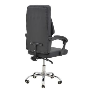 Office chair Glorin black Pu 60x68x128cm