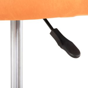 Office chair Hollis Orange velvet-metal base 58x58x85hcm Hm9008