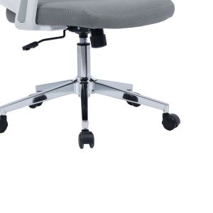 Ignatius office chair with mesh in light gray
