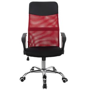 Office chair Joel textile mesh color black/red 60x60x109-118cm