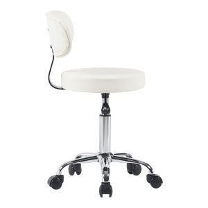 Mafeshi Pu office chair on wheels in white shade 45x44x70-82cm