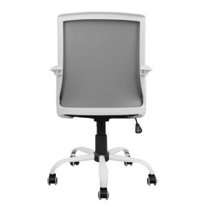 Office chair Malfoi Hm1053,21 gray with mesh and metal base 58x59x103cm