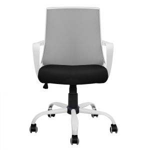 Office chair Malfoi Hm1053,21 gray with mesh and metal base 58x59x103cm