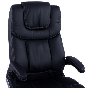 Офис стол Massage, черен цвет εμ1050,01