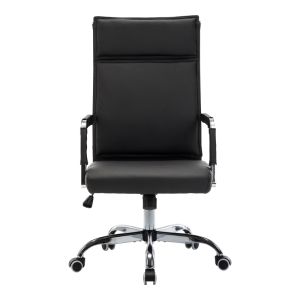Office chair Mavel Pu in black color 55x62x100-110 cm