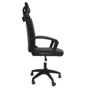 Office chair Nimble, 01 black Pvc-black frame and base 51x61x130hcm Hm1199