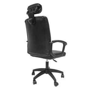 Office chair Nimble, 01 black Pvc-black frame and base 51x61x130hcm Hm1199