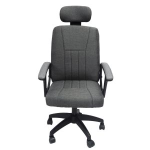 Office chair Nimble gray fabric-black frame and base 51x61x130hcm Hm1199