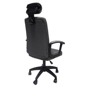 Office chair Nimble gray fabric-black frame and base 51x61x130hcm Hm1199