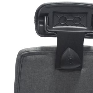 Office chair Nimble gray fabric-black frame and base 51x61x130hcm Hm1199