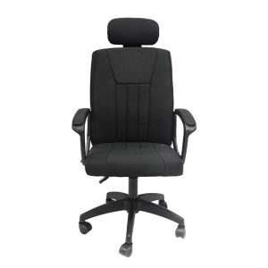 Office chair Nimble black fabric-black frame and base 51x61x130hcm Hm1199
