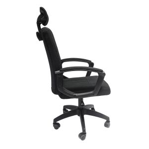 Office chair Nimble black fabric-black frame and base 51x61x130hcm Hm1199