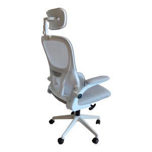 Recko office chair, mesh fabric, gray shade, 56x62x116-125 cm