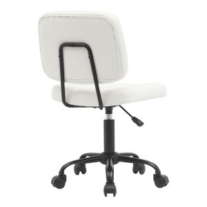 Офис стол Sedia Pu бял 50х50х75-85см