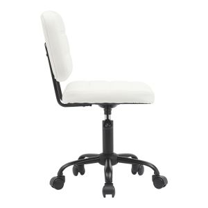 Офис стол Sedia Pu бял 50х50х75-85см