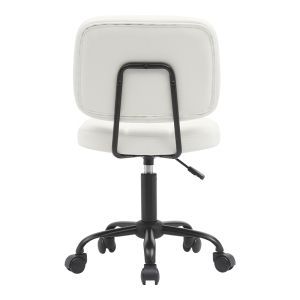 Офис стол Sedia Pu бял 50х50х75-85см