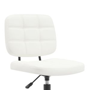 Офис стол Sedia Pu бял 50х50х75-85см