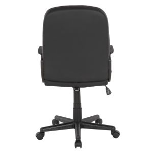 Офис стол Theoni Hm1189,01 черна еко кожа 55x65x100hcm