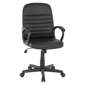 Office chair Theoni Hm1189,01 black eco leather 55x65x100hcm