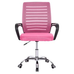 Office chair Trail Hm1192.35 pink mesh-chrome metal leg 62x51x98hcm.