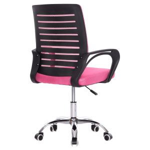 Office chair Trail Hm1192.35 pink mesh-chrome metal leg 62x51x98hcm.