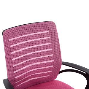 Office chair Trail Hm1192.35 pink mesh-chrome metal leg 62x51x98hcm.