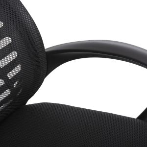 Office chair Trail2, black mesh, chrome metal legs 62x59x120cm Hm1193